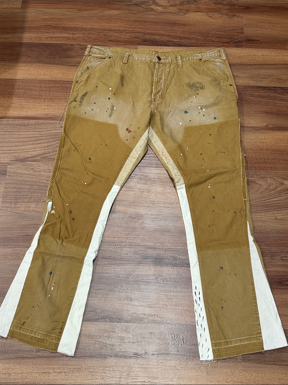 MNML Men's wide Leg  Two-Tone Chinos 40